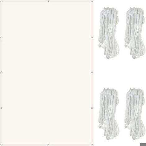 Wasserdichtes, rechteckiges Sonnensegel 2 x 3 m, 98 % UV-Schutz, Sonnensegelgewebe (1/5)