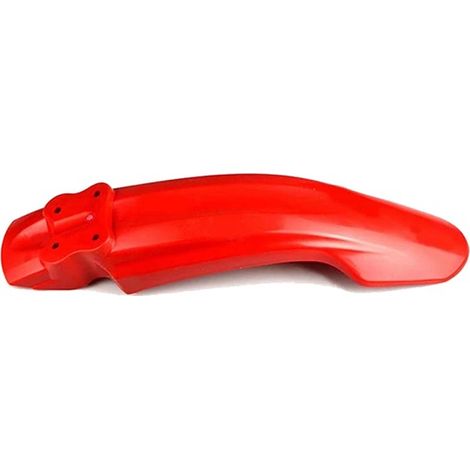 One red plastic motorcycle front fender protector for Yamaha YAMAHA YB (1/4)