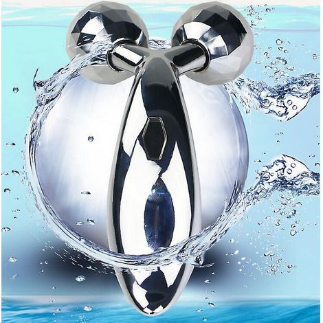 1 Rouleau De Massage Facial, Masseur Argent Pour Le Lifting Du Visage, Masseur Facial Micro-courant Pour Les Soins De La Peau, Pour Le Massage Du (1/4)