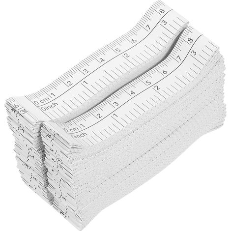 Ruban à Mesurer en Papier Double Face 1,5 Mètre Corps, Construction Robuste et Légère, 50 Pièces pour Usage Domestique Quotidien et Artisanat (1/5)