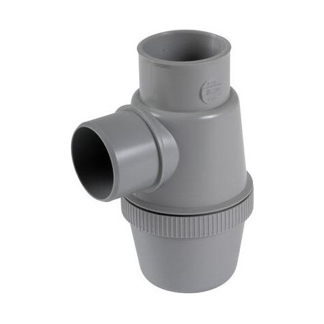 Sifone verticale per bottiglie in PVC da 50 mm di diametro