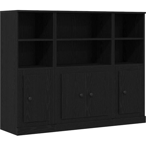 Maison Exclusive - Aparador alto Roble Negro 132 x 35,5 x 103,5 c