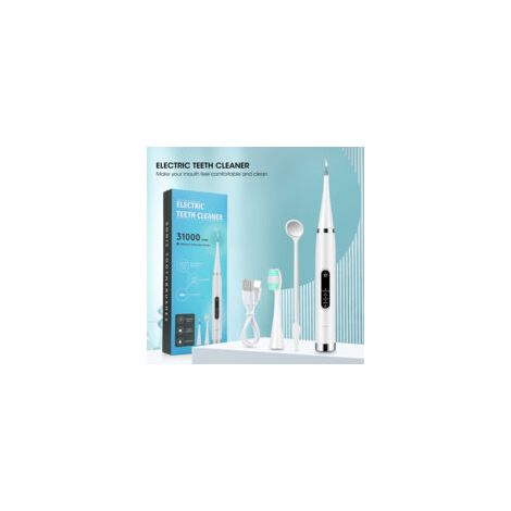 Kit de zoom dentaire pour le nettoyage du tartre dentaire avec brosse à dents 5 vitesses pour éliminer le tartre et la saleté. Kit d'élimination du tartre pour hygiène dentaire