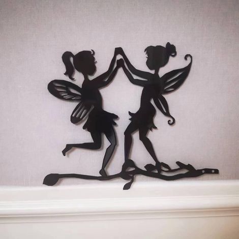 deux Fes Papillons Ornements De Jardin En Mtal Pour Cltures, Dcorations D'extrieur Et De Maison, Dcoration De Jardin, Sculptures, Silhouettes En F (1/5)