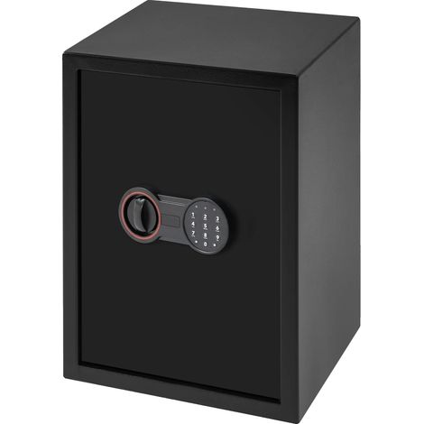 Coffre-fort, Serrure Électronique, Système d'Alarme, noir (1/2)