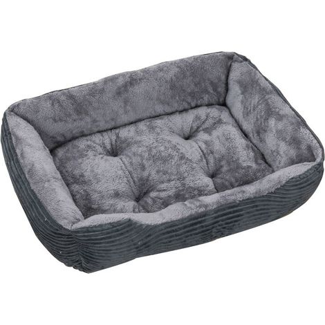 Letto per cani super morbido grigio 50x38x15cm Letto per cani (1/4)