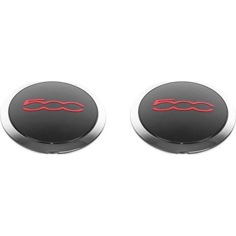 2X Enjoliveur 133mm pour Enjoliveurs de Centre de Roues 500 68078419AC 68078421AC Dust Cover 51884863 Rouge (1/2)
