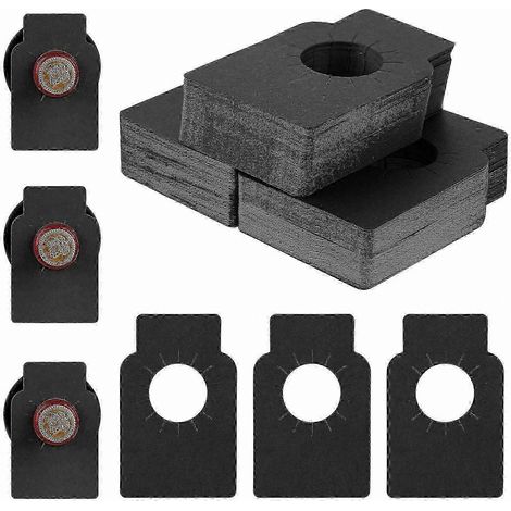 300 étiquettes jetables en papier kraft noir pour bouteilles de vin, champagne et cave, 5,7 x 8,9 cm. (1/5)