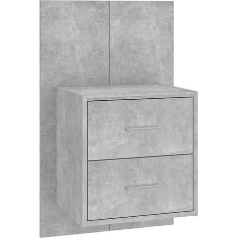 Maison Exclusive - Mesita de noche de pared color gris hormigón (1/5)