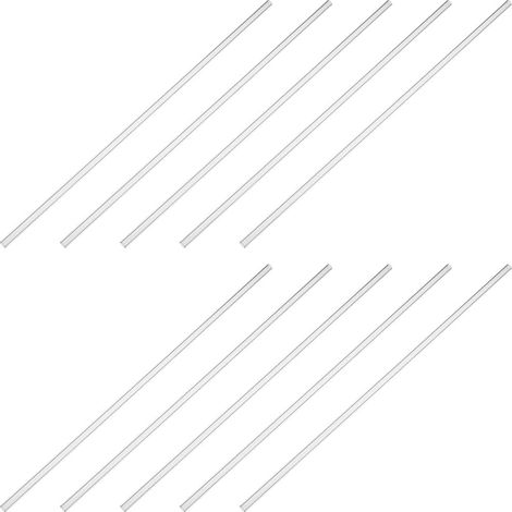 Tube Rigide Transparent en Acrylique de 305mm de Longueur Tube Rond Transparent en Polycarbonate à Paroi Mince Tubes en Plastique pour Éclairage Aquarium Plomberie Refroidissement Lanternes (1/5)