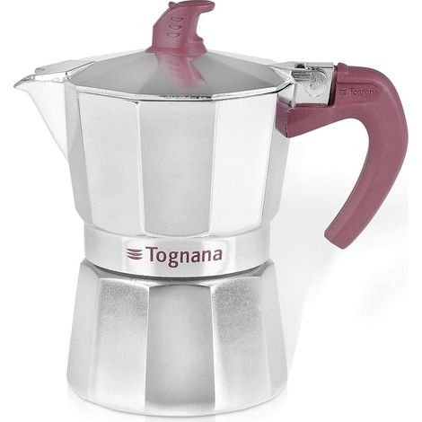 Cafetera Moka Extra Style 6 Tazas de Aluminio Tognana