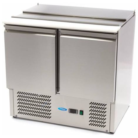 Saladette professionnelle 2 portes 257L 90 cm avec contrôle numérique - Maxima (1/5)