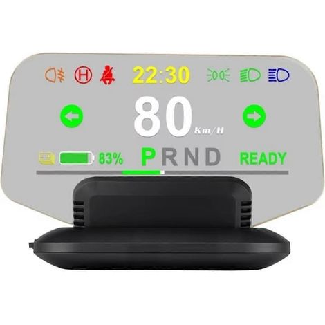 Affichage tête haute (HUD) avec compteur de vitesse à LED et alerte de survitesse numérique intelligente pour voiture GTWS (1/5)
