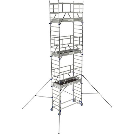 Trabattello mobile 3 piani - Altezza max. di lavoro 7.85m - 26403660