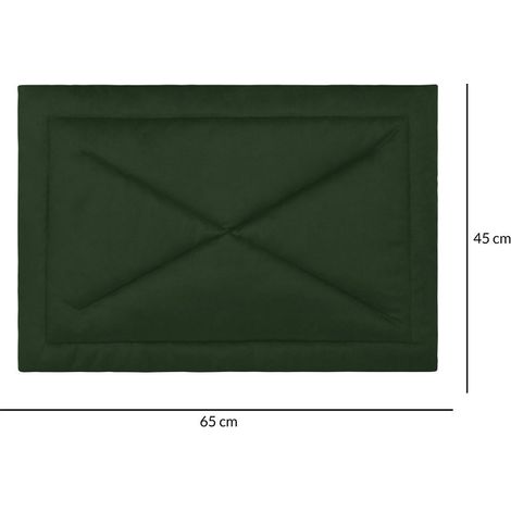 Tappetino per cuccia per cani 45x65 Charlie Velvet verde per cani