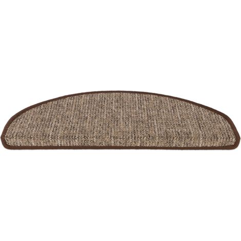Tapis d'escalier Alto Marron 23,5 x 65 cm Semicirculaire (1/5)