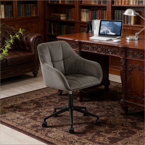 Fauteuil pivotant bureau design pour salon - Fauteuil maquillage classique, 360° rotation