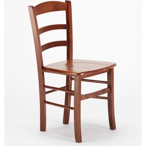 Chaise rustique traditionnel bois foncé Kuza - Lot de 2 (1/5)