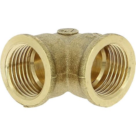 Watts – Coude laiton égal Femelle 1/2 – Raccord 90° FF à visser – Taraudage 1/2' (15x21) pour plomberie – Usage professionnel (1/5)