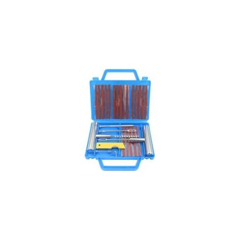 Kit di riparazione pneumatici per auto, kit di 27 tappi per pneumatici, kit di riparazione forature, tappi per pneumatici per moto, camion, camper, jeep, rimorchi, ecc.