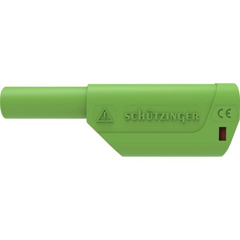 Schützinger DI SFK 8500 L Ni / AS / GN Fiche à ressort de sécurité droit Ø de la broche: 4 mm vert 1 pc(s) Y634013