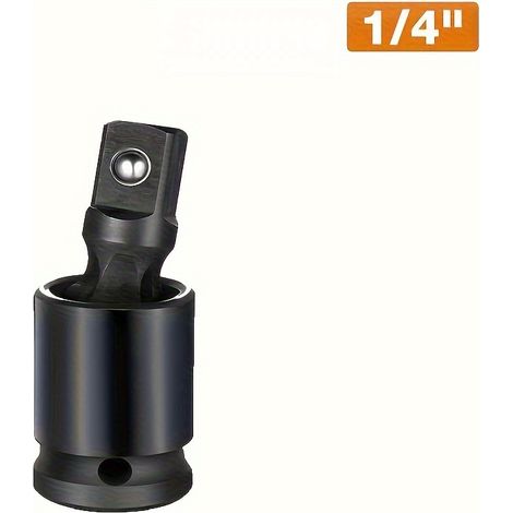 Lot de 1 adaptateur de douille pour clé à chocs, avec rotule à rotation à 360 degrés, pour joints de direction, 1/4 (1/5)