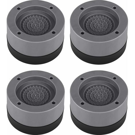 DEESSE SHOP - 4 Pièces Coussinets Anti-Vibrations Coussinet de Pied Machine à Laver Stabilisateur de Pieds Universel, Tapis Antidérapant Amortisseur Antidérapant Absorption des Chocs pour Machine à La (1/5)