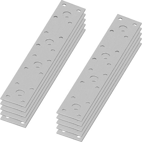 Verzinkte Lochbleche für Konstruktionsfugen, 200 x 35 mm, 10er-Set (1/5)