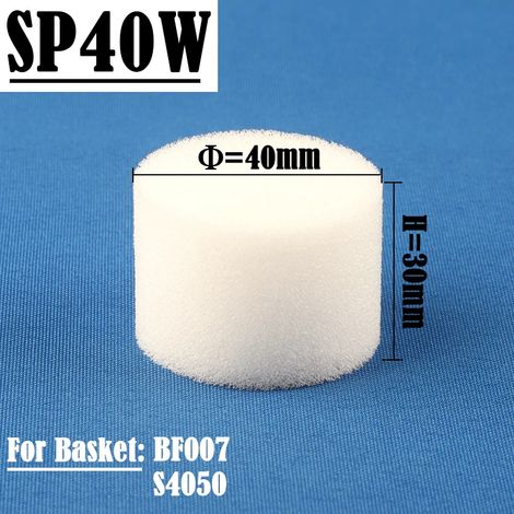 (SP40-Blanc-Q50) 50 éponges hydroponiques de qualité supérieure pour la culture hors-sol de fleurs et de légumes en intérieur, pour la culture hydroponique en panier. (1/4)