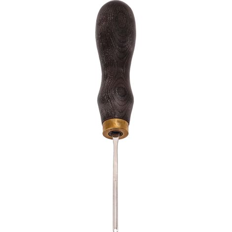 Professionelles, tragbares Lederkanten-Abschrägwerkzeug für Heimwerker mit Griff aus Ebenholz (3 x 1,3 mm) (1/5)
