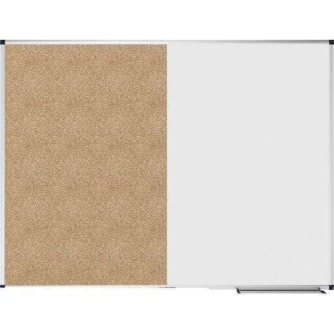Tableau mural Combiboard côté blanc magnétique acier émaillé côté revêtement liège naturel H90 x L120 cm - LEGAMASTER BVBA (1/5)