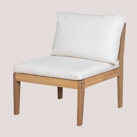 Modulo centrale per divano da giardino componibile Filips in legno di acacia SKLUM