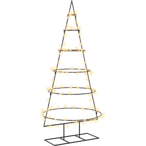 Metall-Weihnachtsbaum mit Ständer KUOPIO 150 cm Warmes Weiß vidaXL (1/5)