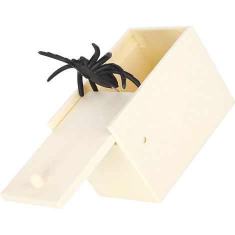 [Spinnenbox] [Scherzspielzeug] [Scherzgeschenk] Hochrealistische Nachbildung für Halloween und den 1. April (1/5)
