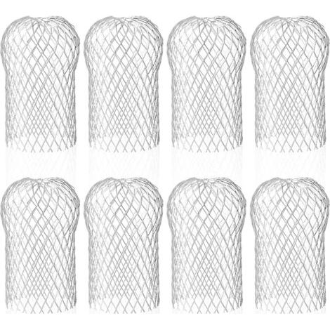 Lot de 8 filtres de gouttière en aluminium – Protection contre débris – Dimensions 8.8x14.5cm – Réutilisables et durables (1/5)