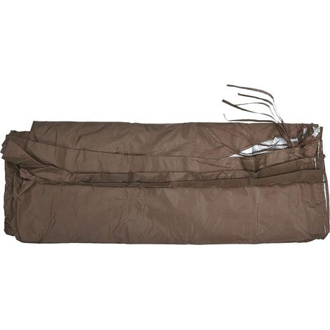 Couverture de Parasol de Patio pour Pavillon extérieur, Protection UV, Tissu Oxford imperméable résistant à la décoloration, Taille 5,2x2m/17,1x6,6ft, Protecteur de (Café),Café (1/5)