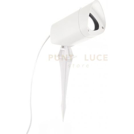 GES740- FARO PROIETTORE IN ALLUMINIO 1 LUCE ATTACCO GU10 IP65 BIANCO