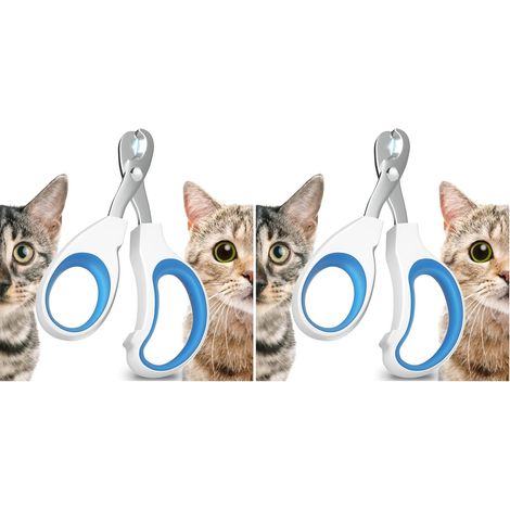 Coupe Griffes Chat Professionnels Facile d'utilisation Super Simple et Pratique à Utiliser,COUPE AVEC PRÉCISION, Très bon coupe griffes pour les chats,Simple à Utiliser pour un Novice (Lot de 2) (1/5)