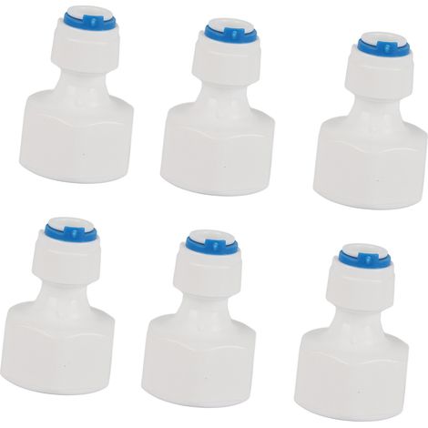 6 raccords rapides push-in 1/4 pouce OD vers femelle 1/2, connecteur pour osmose inverse et filtration d'eau (1/5)