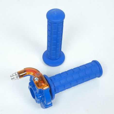 Gasgriff Gaspedal blau targa off road vintage für moped mob cross (1/5)