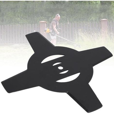Lame de débroussailleuse (1 pièce), lame de scie à 4 dents, accessoire pour débroussailleuse, lame, coupe-mauvaises herbes, lame de scie circulaire, compatible avec la plupart des débroussailleuses (1/5)