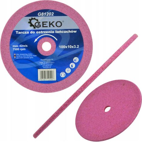 GEKO Schleifscheibe 100×10×3,2 mm zum Schärfen von Sägeketten G81202