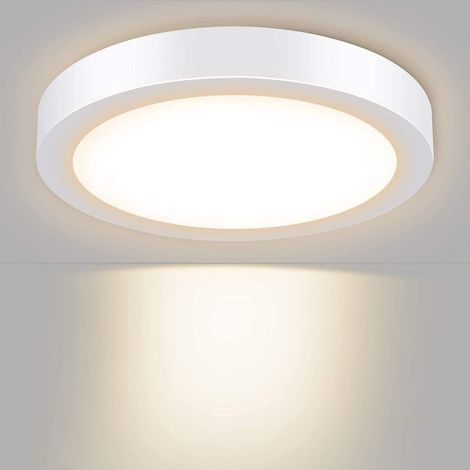 Plafonnier LED Rond - 6 W 480 Lm 3000 K - Plafonnier Ultra Plat pour Chambre Cuisine Entrée Couloir - 1 Pièce (1/5)