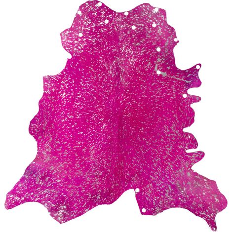 Tappeto in vera pelle Glam 410 Viola e Argento (1/4)