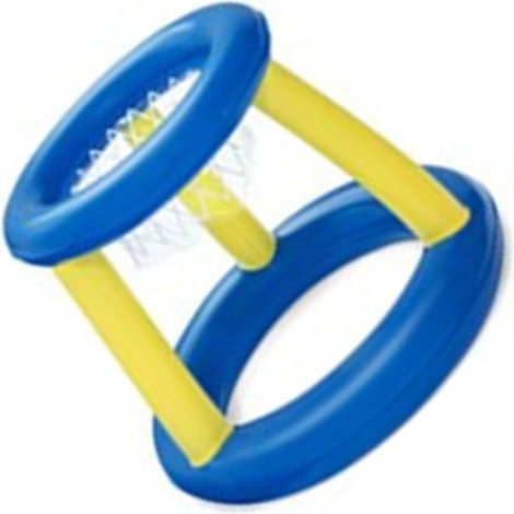 Ensemble de volley-ball gonflable pour piscine avec filet et paniers de volley-ball - Jeu de piscine gonflable, portable et sécurisé - Référence 52418