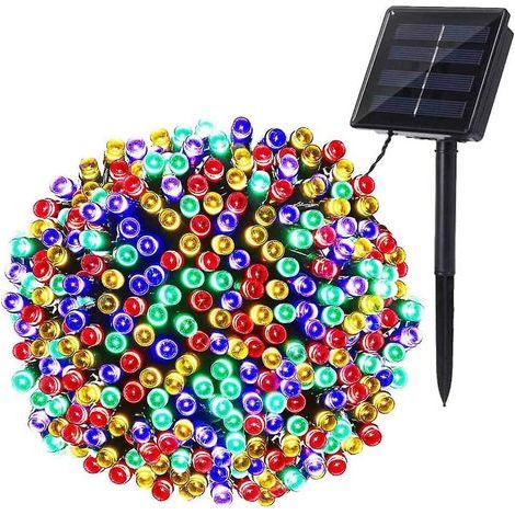 Solarbetriebene Weihnachtslichterkette, 22 m, 200 mehrfarbige LEDs (1/4)
