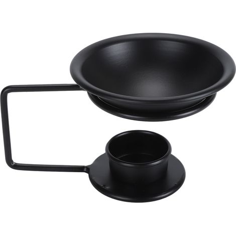 Fondeur de cire en fer, brûleur d'huile essentielle professionnel à Conduction thermique rapide avec support pour parfum de bougie (1/5)
