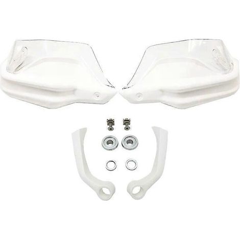 Protège-mains et pare-brise pour moto BMW R1200GS LC F800GS GSA F850GS F900R XR S1000XR R1250GS - Kit blanc transparent