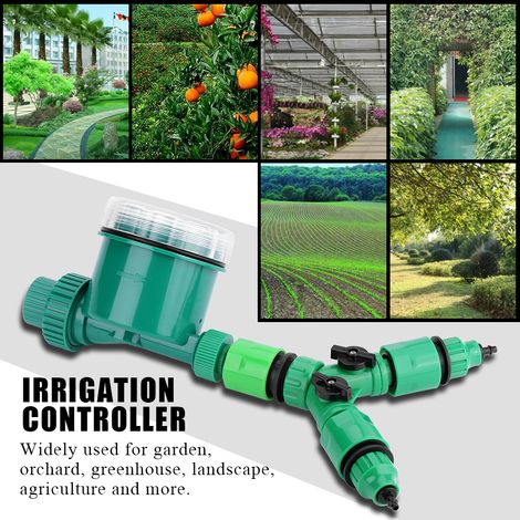 Set mit 5 automatischen Gartensprengern, Bewässerungsuhr mit Y-Verbinder, Wasserregler, Bewässerungsset (1/5)