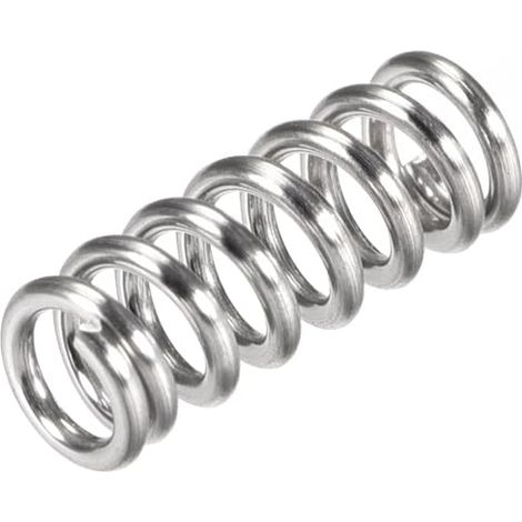 10pcs - Ressort De Compression - Acier Inoxydable 304 - Résistance Corrosion Et Chaleur - Pour Appareils Ménagers Et Moteurs - Argenté - 6mm X 15mm (1/4)